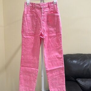 Brand New Skies Are Blue Pink Jeans sz S